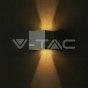 5W Wall Lamp with Bridglux Chip White Body Square IP65 3000K - 11
