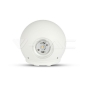 6W LED Wall Light White Body Round IP65 4000K - 3