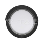 7W LED Wall Light Sami-Frame Black Round 3000K - 2