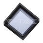 Aplique LED 7W Sami-Frame Negro Cuadrado IP65 3000K - 2