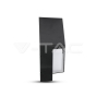 7W LED Wall Light Sami-Frame Black Square 3000K - 3