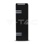 Wall Sleek Wall Fitting GU10 Square Black 2 Way IP44 - 2