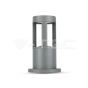 Lámpara de jardín 10W LED cuerpo gris altura 25cm 4000K - 1