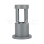 10W LED Bollard Light Grey Body 25cm Height CREE Chip 5000K - 1