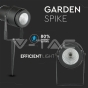 Pincho de jardín de LED 12W cuerpo negro luz verde - 8