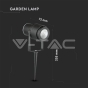 12W LED Garden Spike Lamp Black Body 3000K - 11