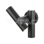 Aplique de pared 2x2,6W 2 vías 4000K Cuerpo negro IP44 - 1