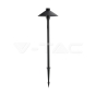7W LED Garden Lamp Pole/Spike Black Body IP65 3000K - 2