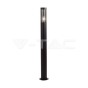 Bollard Garden Light E27 Holder 1m Height Black Body IP44 - 1