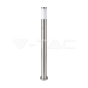 E27 Bollard Lamp 110cm PIR Sensor Stainless Steel Body Satin Nickel IP44 - 1