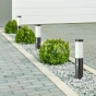 E27 Bollard Lamp 45cm PIR Sensor Stainless Steel Body Black IP44 - 6