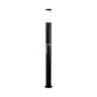 E27 Bollard Lamp 110cm Stainless Steel Body Black IP44 - 1
