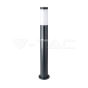 E27 Bollard Lamp 80cm PIR Sensor Stainless Steel Grey IP44 - 1
