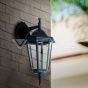 Luz para jardin de pared E27 Negro mate - 7