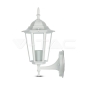 Luz para jardin de pared E27 Blanco mate - 4