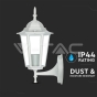 Luz para jardin de pared E27 Blanco mate - 7