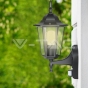 Garden Wall Lamp Sensor E27 Matt Black - 10