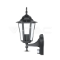 Garden Wall Lamp Sensor E27 Matt Black - 4
