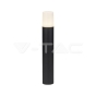 Lampara de jardín GU10 suelo cuerpo negro redondo de aluminio 80x80x500mm IP54 - 1
