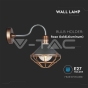 Wall Lamp Matt Rose Gold Mesh Е27 Down IP65 - 2