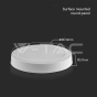 12W LED Mini Panel SAMSUNG Chip Backlit Surface Mounted Round 4000K - 8
