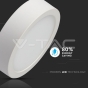 12W LED Panel Surface Slim Round White - 6