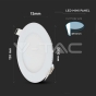 Downlight Panel Premium LED 12W Redondo 6400K - 4