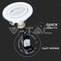 LED Spotlight GU10 Fitting White Body 6400K 3pcs/Pack - 13