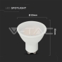LED Spotlight SAMSUNG Chip GU10 5W Smooth Plastic 110° 3000K - 5