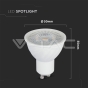 LED Spotlight SAMSUNG Chip GU10 6.5W Ripple Plastic 110° 6400K - 6
