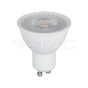 Foco LED SAMSUNG Chip GU10 6W Plástico Ondulado 110°D 3000K - 1