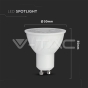 LED Spotlight SAMSUNG Chip GU10 6W Ripple Plastic 110°D 6400K - 6