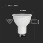 LED Spotlight SAMSUNG Chip GU10 7W Plastic SMD Lens 6400K - 6
