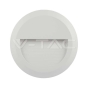 Baliza Pared Luz Indirecta LED 2W Cuerpo Blanco Redondo 3000K - 4