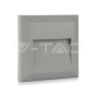 Luz de peldaño LED 2W Cuerpo Gris Cuadrado Luz Natural IP65 - 2