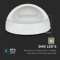 Luz LED para peldaño 3W cuerpo blanco redondo blanco cálido - 6