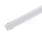 Kit de montaje para tiras de LED de aluminio con difusor opaco 2000 x 19 x 19mm - 1