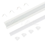 Kit de montaje para tiras de LED de aluminio con difusor blanco 2000 x 19 x 19mm - 2