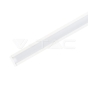 Kit de montaje para tiras de LED de aluminio con difusor blanco 2000 x 24.7 x 7mm - 1