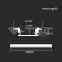 LED Strip Mounting Kit With Diffuser Aluminum 2000* 24.7*7mm Milky - 3