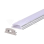 LED Strip Mounting Kit with Diffuser Silver Housing Flexible 2000*18*6mm - 2