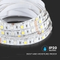 Tira LED 8W 5050 60 LEDs 12V IP20 RGB 4000K, rollo de 5m - 7