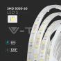 Tira LED 10W 5050 60 LED 24V IP65 6500K, rollo de 5m - 4