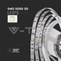 Tira LED SMD5050 30 LEDs 3000K IP20 6W/M - 3