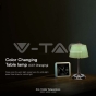 Lámpara de Mesa LED 1.5W 3 en 1 Cromo + Verde Pálido - 5