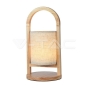 1.5W LED Fabric Table Lamp 3000K Beige Body Wood Handle - 1