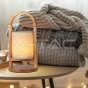 1.5W LED Fabric Table Lamp 3000K Beige Body Wood Handle - 7