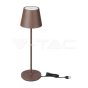 Lámpara de mesa LED 2W (Batería 4400mA) IP54 Corten 3000K - 1