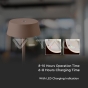 2W LED Table Lamp Corten Body 3000K IP54 - 5