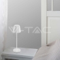 2W LED Table Lamp (4400mA Battery) IP54 White Body 3000K - 14